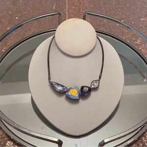 Touchstone Crystal by Swarovski Purple Sky Necklace